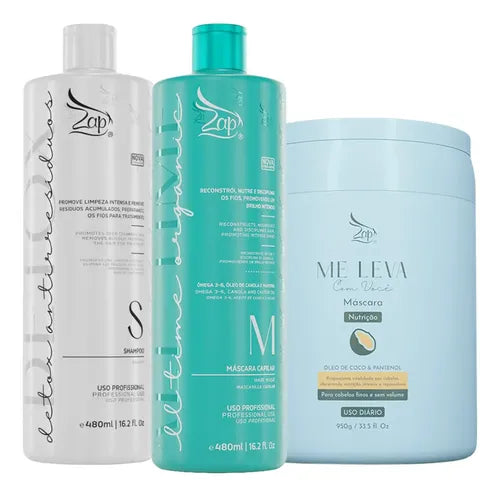 Zap Kit All Time 2x480ml + Máscara Óleo Coco 950g