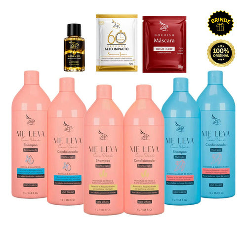 Zap Sh E Cond 03 Kits Biotina + Aminoácidos + Mandioca 6x1l
