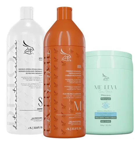 Zap Kit Extreme Brilliant 2x1l + Máscara Babosa - 950g