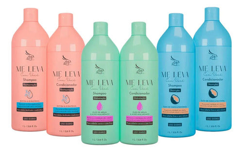 Zap Sh E Cond Kits Biotina + Hialurônico + Óleo De Coco 6x1l