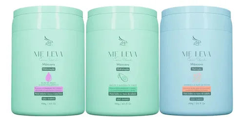 Zap 03 Kit Máscara Argan + Abacate + Mandioca - 3x950g