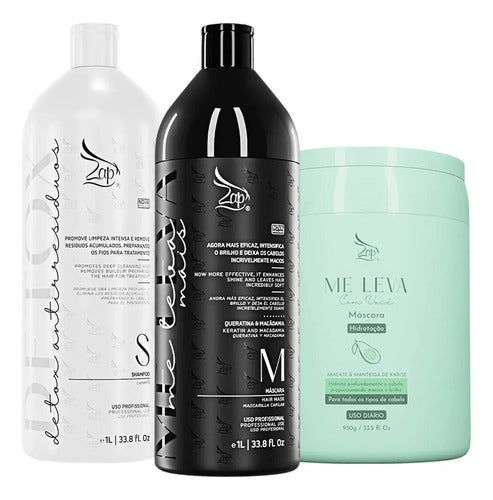 Zap Kit Me Leva Mais 2x1l + Máscara Abacate 950g