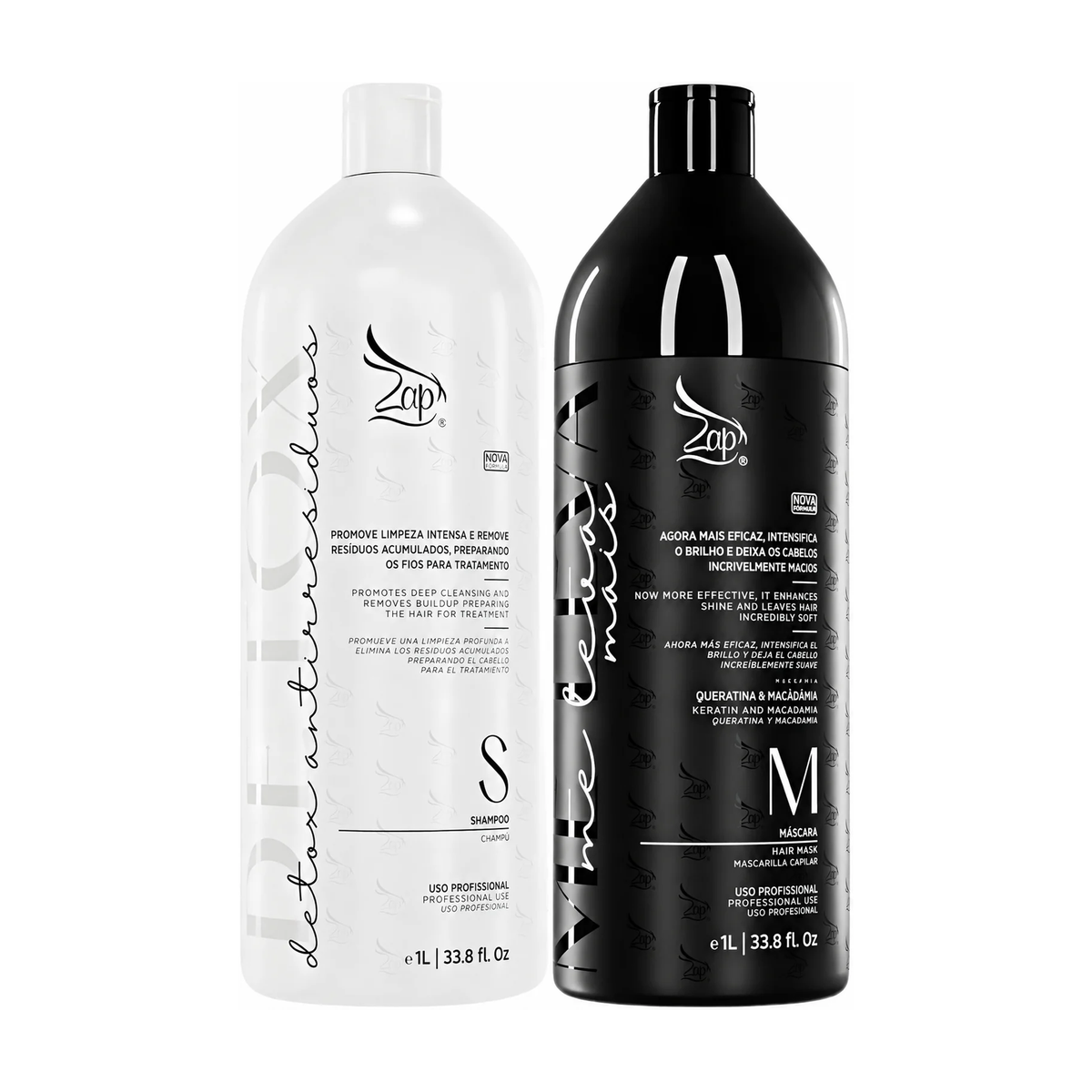 Zap Cosméticos Kit Tratamento Capilar Me Leva 1 Litro