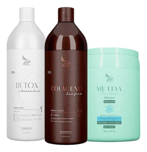 Zap Kit Colágeno - 2x1l + Máscara Babosa - 950g