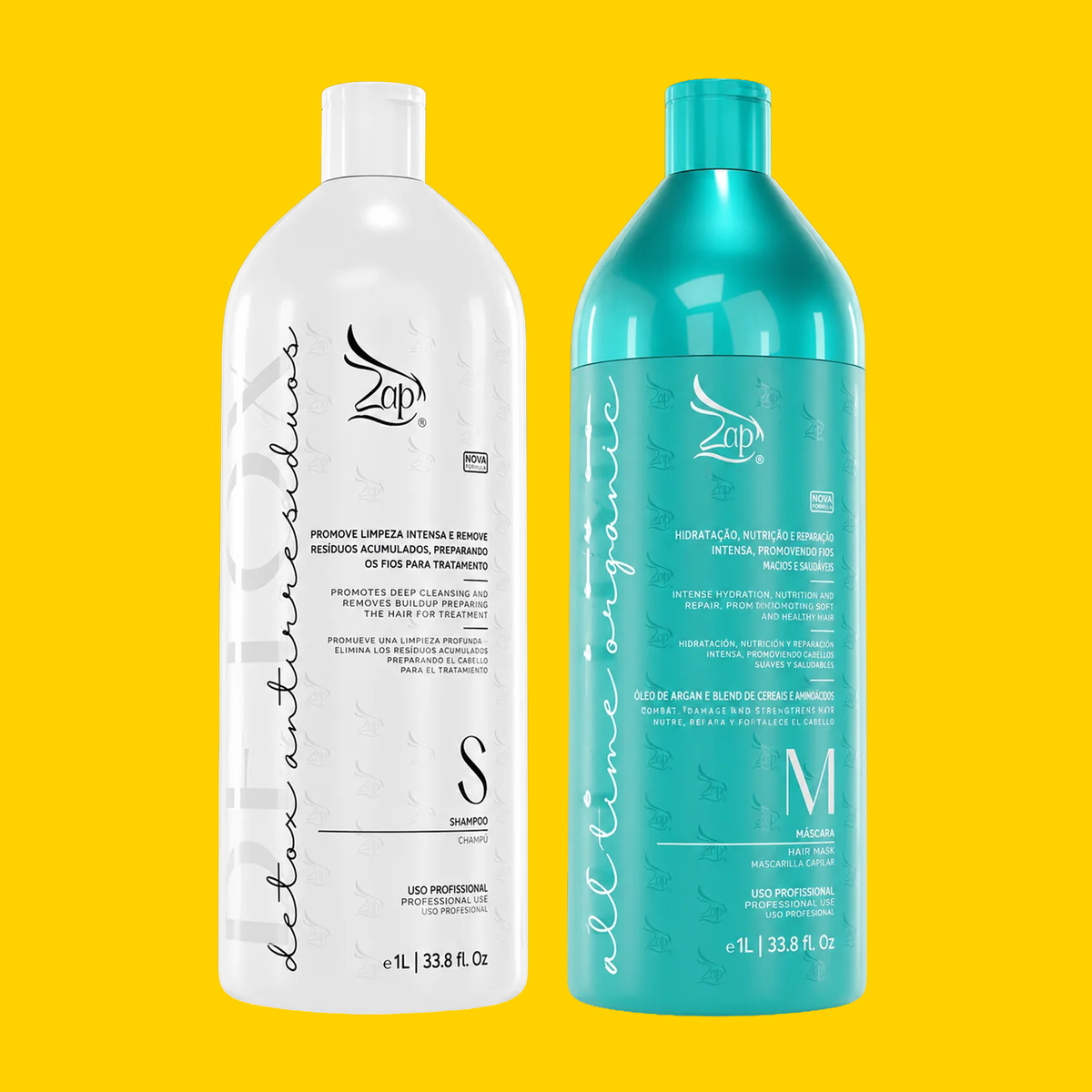 Zap Cosméticos Kit Tratamento Capilar All Time Orgânica 1 Litro
