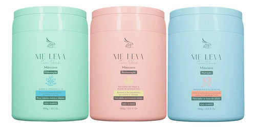 Zap Kit Máscara Babosa + Trigo + Mandioca - 3x950g
