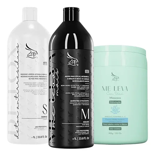 Zap Kit Me Leva Mais 2x1l + Máscara Babosa 950g