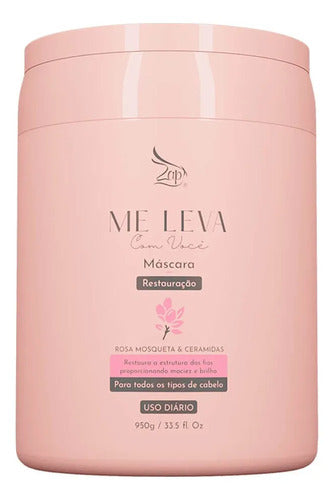 Zap Kit Colágeno Dos Fios 2x480ml + Máscara Rosa Mosqueta