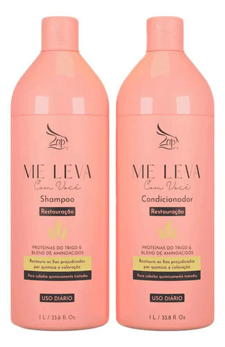 Zap Sh E Cond 03 Kits Óleo De Coco + Aminoácidos + Vita C