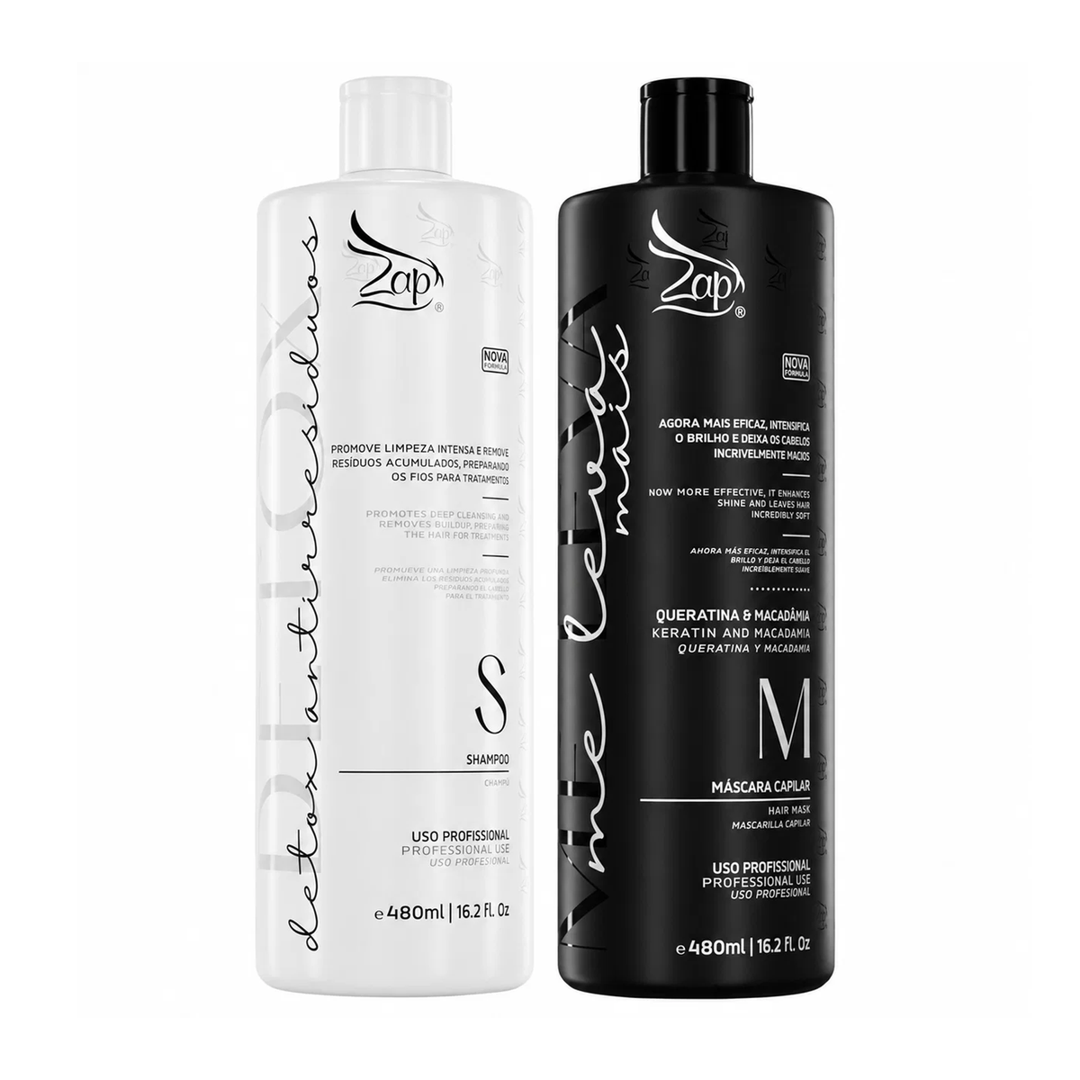 Zap Cosméticos Kit Tratamento Capilar Me Leva 480ml
