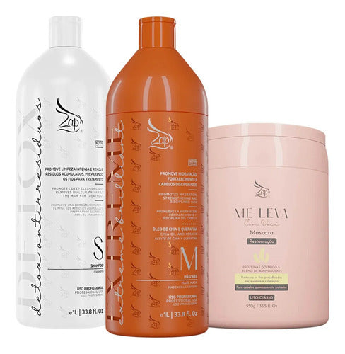 Zap Kit Extreme Brilliant 2x1l + Máscara Trigo - 950g