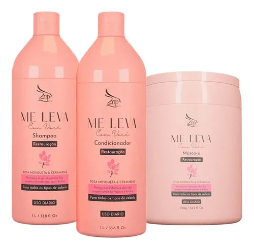 Zap Sh E Cond Rosa Mosqueta E Ceramidas + Másc Rosa M. 950g
