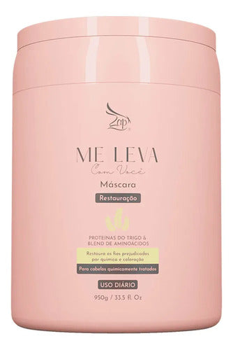 Zap 03 Kit Máscara Trigo + Rosa Mosqueta + Mandioca - 3x950g