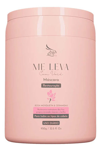 Zap 03 Kit Máscara Argan + Trigo + Rosa Mosqueta - 3x950g