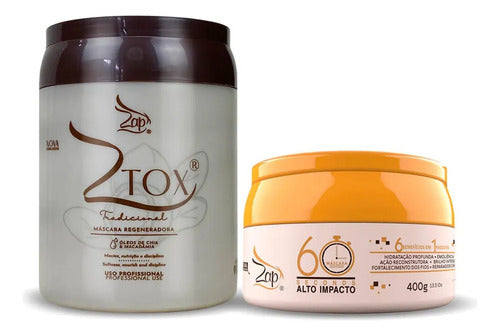 Zap Ztox Macadamia E Reduz Volume + 60 Segundos 400g