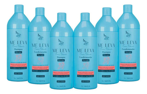 Zap 03 Kit Me Leva Nutrição Mandioca E Óleo De Rícino - 6x1l