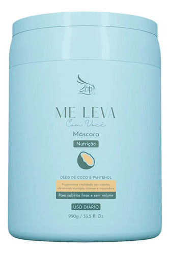 Zap 03 Kit Máscara Argan + Abacate + Óleo De Coco - 3x950g