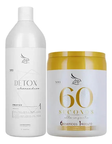 Zap Shampoo Antirresíduos 1l + Máscara 60s - 950g