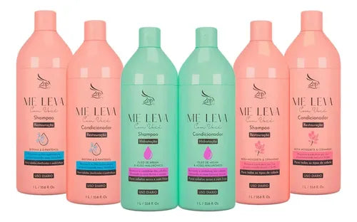 Zap Sh E Con Kits Biotina + Hialurônico + Rosa Mosqueta 6x1l