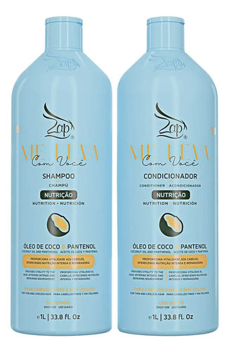 Zap Me Leva Com Você Nutrição Óleo De Coco E Pantenol - 2x1l