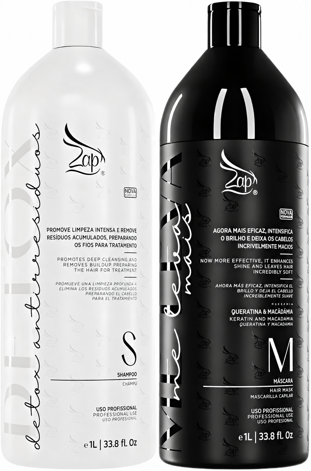 Zap Cosméticos Kit Tratamento Capilar Me Leva 1 Litro