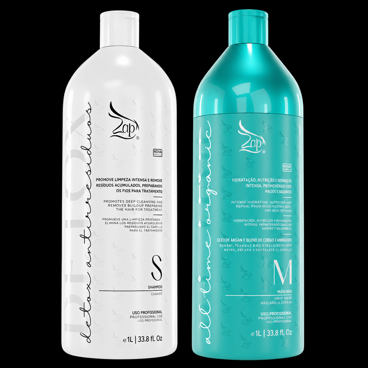 Zap Cosméticos Kit Tratamento Capilar All Time Orgânica 1 Litro
