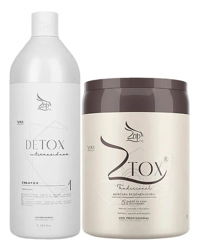 Zap Shampoo Antirresiduos 1l + Ztox Macadamia 950g