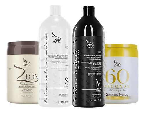 Zap Kit Me Leva+ - 2x1l + Máscara 60s + Ztox - 2x950g