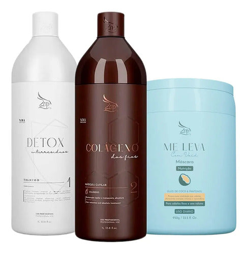 Zap Kit Colágeno - 2x1l + Máscara Óleo Coco 950g