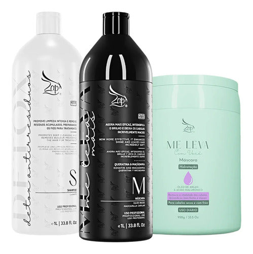 Zap Kit Me Leva Mais 2x1l + Máscara Argan - 950g