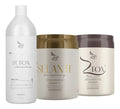 Zap Shampoo Antirresíduos 1l + Ztox Macadamia + Banho De Verniz 2x950g