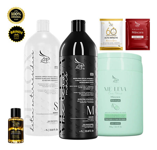 Zap Kit Me Leva Mais 2x1l + Máscara Abacate 950g
