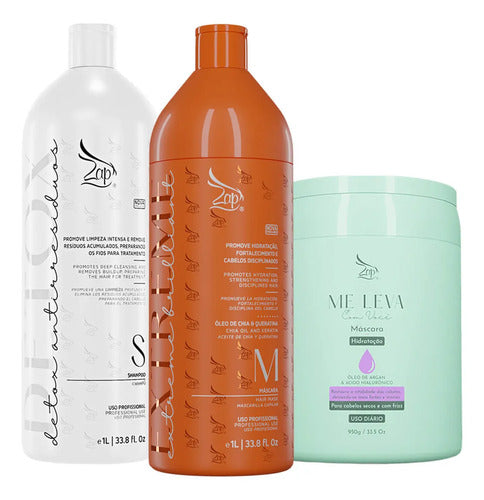 Zap Kit Extreme Brilliant 2x1l + Máscara Argan - 950g