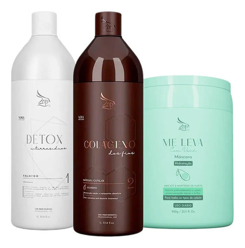Zap Kit Colágeno 2x1l + Máscara Abacate - 950g