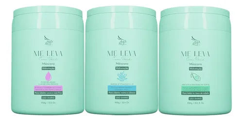 Zap 03 Kit Máscara Argan + Babosa + Abacate - 3x950g