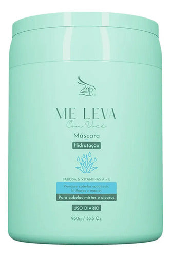 Zap 03 Kit Máscara Argan + Babosa + Rosa Mosqueta - 3x950g