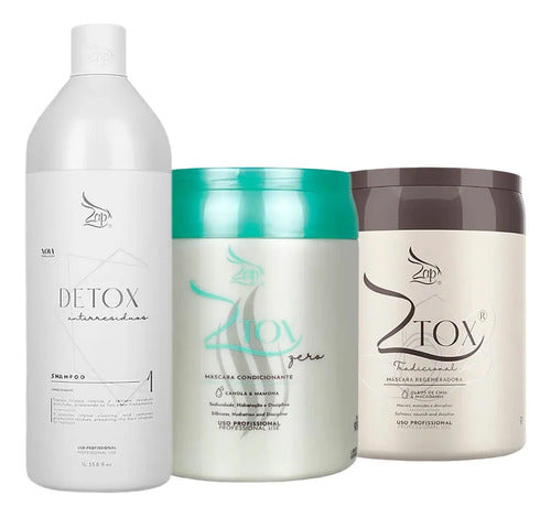 Zap Shampoo Antirresíduos 1l + Ztox Zero + Ztox 2x950g