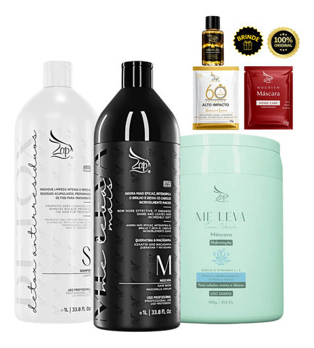 Zap Kit Me Leva Mais 2x1l + Máscara Babosa 950g