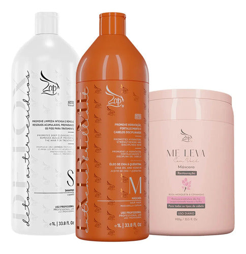Zap Kit Extreme Brilliant 2x1l + Máscara Rosa Mosqueta 950g